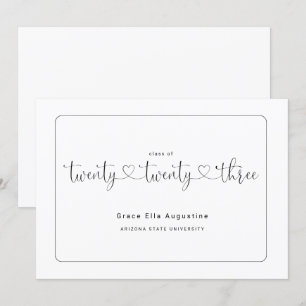 Süße Frauen-Abschlussankündigung  Einladung