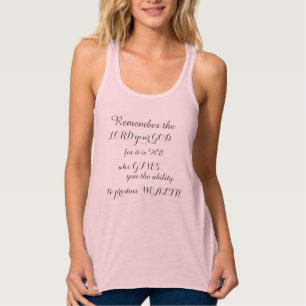 Süße Frauen Tank Top mit Bibelzitat