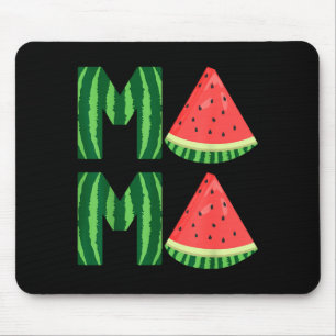 Süße Frauen Wassermelone Mama Vintage Sommer Fruch Mousepad