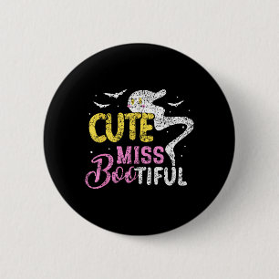Süße Fräulein Bootiful Mädchen Grusel Kostüm Hallo Button