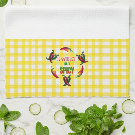 Süße, freche scharfe Paprika Geschirrtuch (Gefaltet)