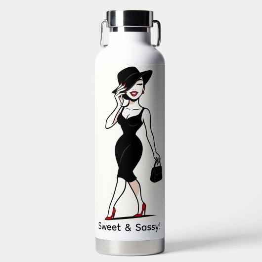 Süße & Freche Wasserflasche Trinkflasche (Vorderseite)