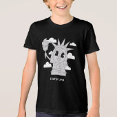 Süße Freiheitsstatue Tri-Blend Shirt (Vorderseite)