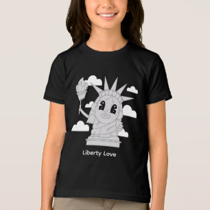 Süße Freiheitsstatue Tri-Blend Shirt
