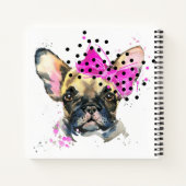 Süsse French Bull Dog Notizblock (Rückseite)
