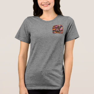 Süße Frenchie Hexe Halloween Tri-Blend Shirt