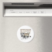 Süße Frettchen machen mich glücklich, lustiger Tie Magnet (In Situ (Geschirrspüler))
