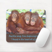 Süße Freund-Umarmung drei eine Menge Mousepad (Mit Mouse)