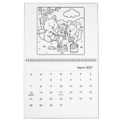 Süße Freunde Malen Kalender (Mär 2027)