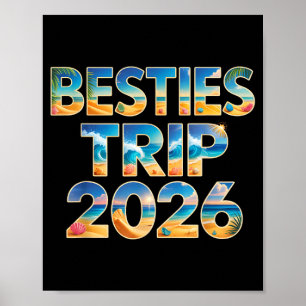 Süße Freundinnen Reise 2026 Mädchen Urlaub Kreuzfa Poster