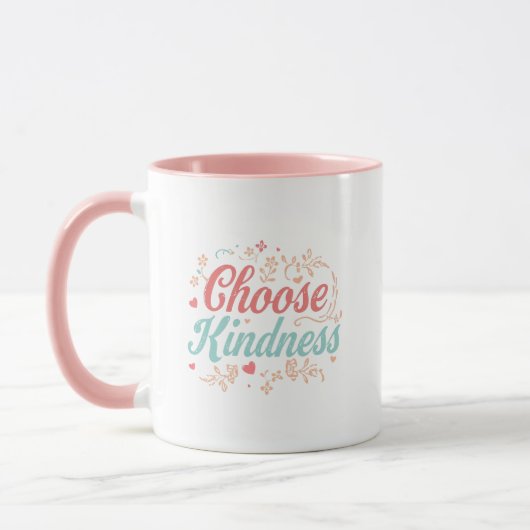 Süße Freundlichkeit zählt Typografie Tasse (Links)