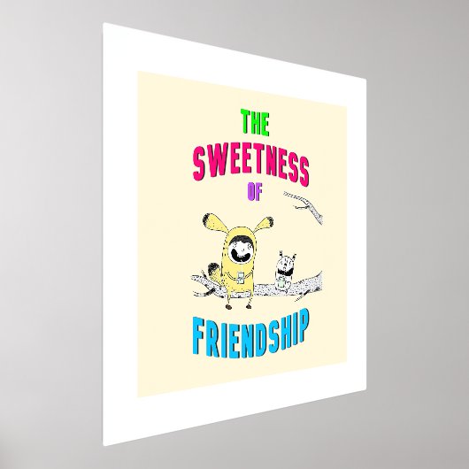 Süße Freundschaft Katze Juli Doodle 30 Freunde Foliendrucke (Ablage )