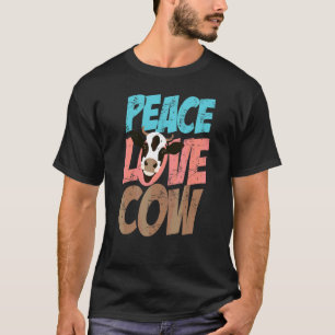 Süße Frieden Liebe Kuh Für Männer Frauen Kinder T T-Shirt
