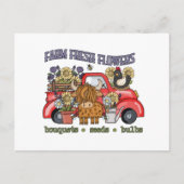 Süße Frischblumenverkäufer oder Florist  Postkarte (Vorderseite)