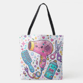 Süße Friseurstylingwerkzeuge Tasche (Vorderseite)