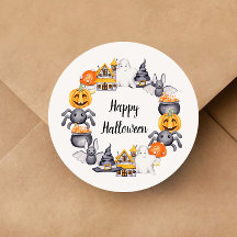 Süße Frohe Halloween-Illustration