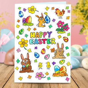 Süße Frohe Ostern-Grüße  Karte