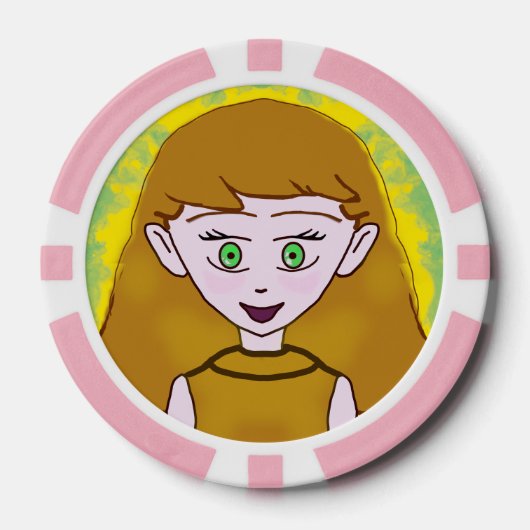 Süße Frohe Pokerchips (Vorderseite)