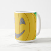Süße fröhliche Ernte-Kürbis Orange Kaffeetasse (VorderseiteRechts)