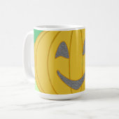 Süße fröhliche Ernte-Kürbis Orange Kaffeetasse (Vorderseite Links)