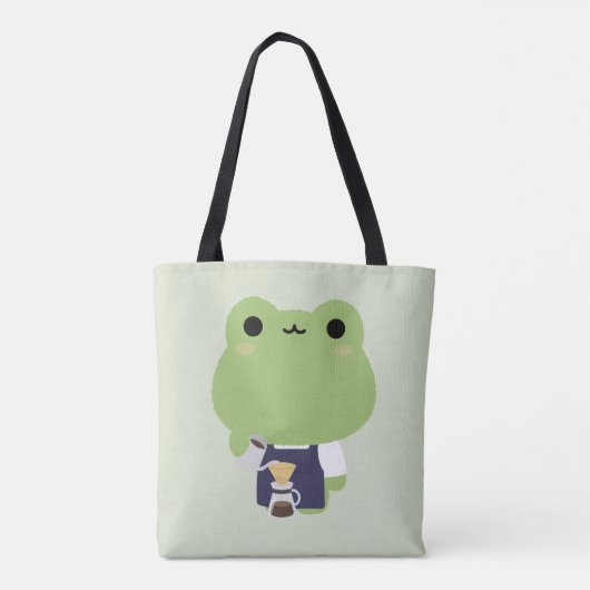 Süße Frosch-Barista Tasche (Rückseite)