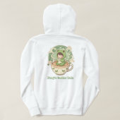 Süße Frosch-Coffee-Tale-Design Hoodie (Design Rückseite)