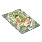 Süße Frosch-Coffee-Tale-Design Notizblock (Rechte Seite)