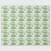 Süße Frosch-Geburtstagsfeier Geschenkpapier (Flach)