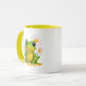 Süße Frosch-Illustration Tasse (Vorderseite Links)