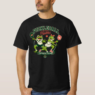 Süße Frosch-Partner im Dink-lustigen Sportdesign T-Shirt