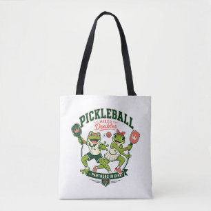 Süße Frosch-Partner im Dink-lustigen Sportdesign Tasche