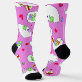 Süße Frosch Valentinstag Crew Socken (Gewinkelt)