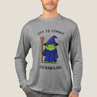 Süße Frosch-Zauberer-Fantasy-Illustration Tri-Blend Shirt