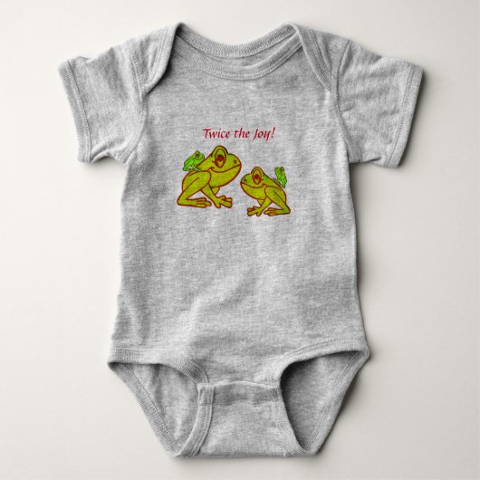 Süße Frösche Baby Strampler (Vorderseite)