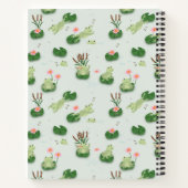 Süße Frösche im Seerosenteich Notizblock (Rückseite)