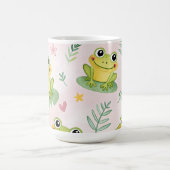 Süße Frösche Muster Kaffeetasse (Mittel)