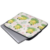 Süße Frösche Muster Laptopschutzhülle (Vorne Knopf)