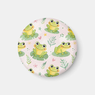 Süße Frösche Muster Magnet