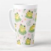 Süße Frösche Muster Milchtasse (Linke Ecke)