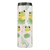 Süße Frösche Muster Thermosbecher (Rückseite)
