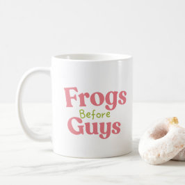 Süße Frösche vor Typen Kaffeetasse