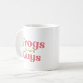 Süße Frösche vor Typen Kaffeetasse (Vorderseite Links)