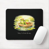 Süße Frösche werden das Leben leicht ruhig gemütli Mousepad (Mit Mouse)