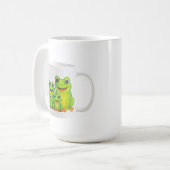 Süße Froschfamilie Kaffeetasse (Vorderseite Links)
