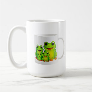 Süße Froschfamilie Kaffeetasse