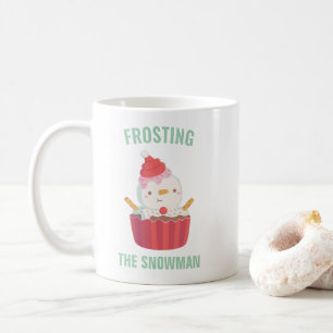 Süße Frosting-The-Snowman-Cupcake-Doodle Kaffeetasse