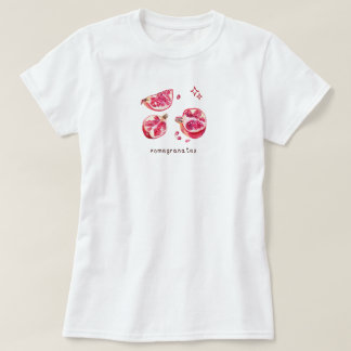 Süße Frucht-Ästhetik Granatapfel rosa  T-Shirt