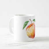Süße Frucht Pfirsich Kaffeetasse (Vorderseite Links)