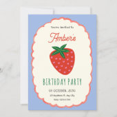 Süße Frucht zum Geburtstag Einladung (Vorderseite)