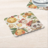 Süße Früchte Papier Untersetzer (angewinkelt)